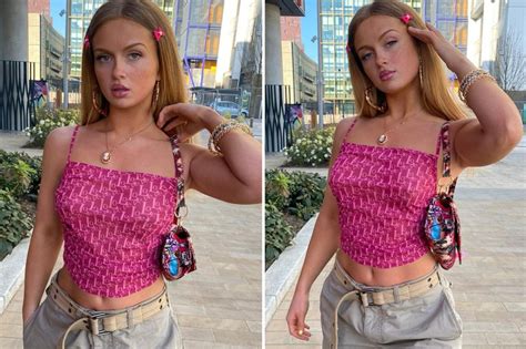 Maisie Smith shows off her incredible figure in a silver bikini